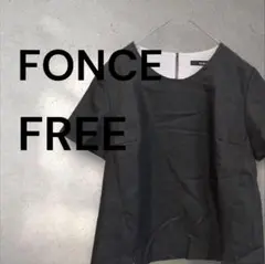 【美品】　フォンセ　ブラウス　ブラック　F　半袖