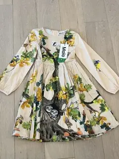 Molo 花柄ドレス 110/116 オーガニックコットン
