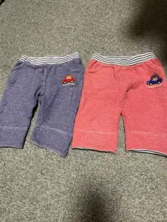 ミキハウス　ハーフパンツ　2枚セット