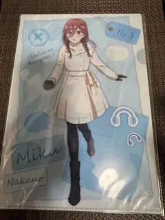 五等分の花嫁　クリアファイル　三玖