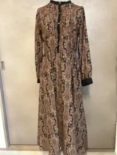 ●アーバンリサーチ サニーレーベル 総柄 ロングワンピース●328