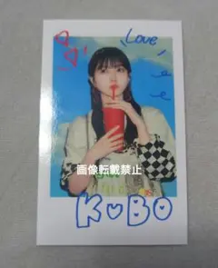 乃木坂46 久保史緒里 ポラロイド風ステッカー 全ツカフェ