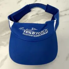 TEST TRACK CHEVROLET シボレー ブルー　サンバイザー 青