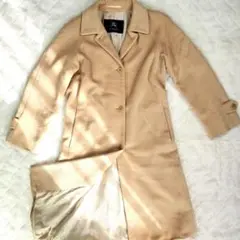 BURBERRY LONDON ロングコート モノグラム アンゴラ