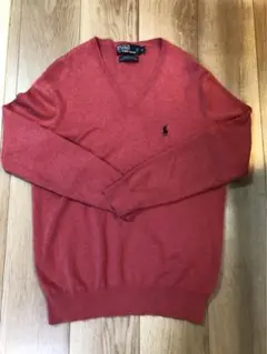 ラルフローレン 綿ニット ピンク Lサイズ