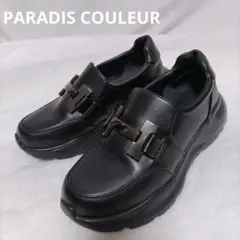 PARADIS COULEUR メタルオーナメントスリッポン ブラック