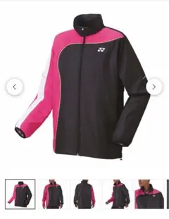 YONEX ウォームアップジャケット 黒/ピンク 新品