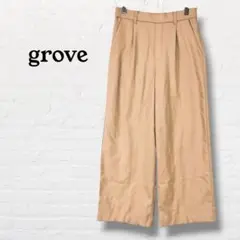 グローブ grove☆ワイドパンツ カジュアルパンツ【M】ベージュ