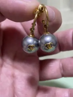 CHANEL シャネル パール ココマーク ピアス