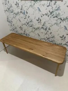 【美品】 国産ベンチ ホワイトオーク材 無垢