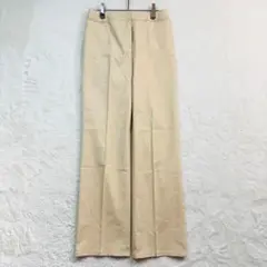 ☆k599【クリツィア】40 ベージュ パンツ センタープレス オフィス