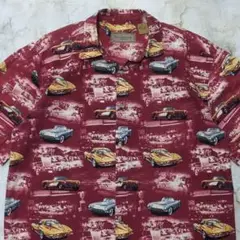 90s 00s CLEAR WATER 半袖シャツ　スポーツカー　グッドデザイン