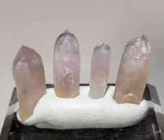 紫水晶（米水晶）　アメシスト　国産鉱物　4個