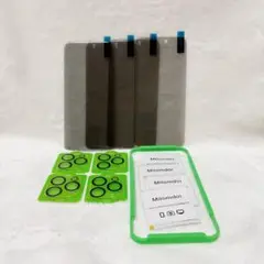 iPhone15Pro Max強化ガラス+保護フィルム4枚 Milomdoi