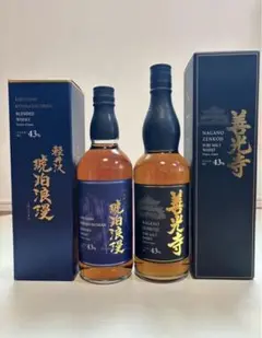 希少　激レア　長野県　限定　ウイスキー　3本セット　善光寺　ピュアモルト 希少 激レア 長野県 限定 ウイスキー 3本セット 善光寺 ピュアモルト