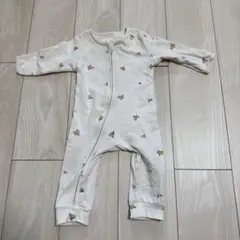 puppapupo ダブルジップ　長袖カバーオール　70