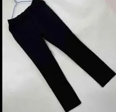 トップバリュレギンスパンツ ブラックストレッチ素材 シンプル L
