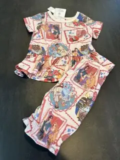 新品　ディズニー　プリンセス　半袖パジャマ　90