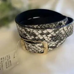 【新品タグ付】bou jeloud パイソン柄ベルト　フリーサイズ