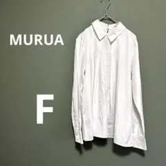 MURUA ムルーア　レディース　シャツ　襟付き　フック付き　ホワイト　F