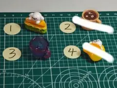 ミニチュアスイーツとキャラクターセット