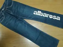 新品!!アルバローザ♥️でかロゴ デニムパンツ