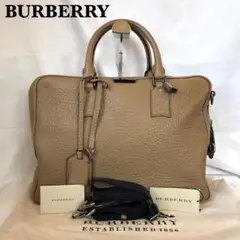 【極美品】現行品 バーバリー ビジネスバッグ ベージュ 付属品完備