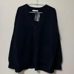 【新品、Kate ecru】カーディガン　ネイビー　Lサイズ