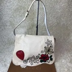 希少 グッチ Gucci パイソン クレストロゴ ショルダーバッグ