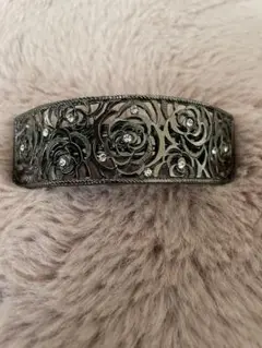 【美品✨】バレッタ メタルブラック ♡⃛