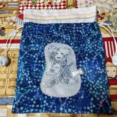 【新品未使用品】ロラライハリス ブルーレディ巾着