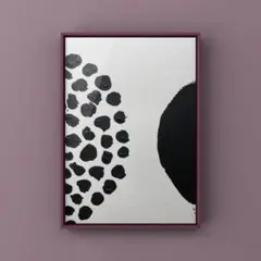 《小鳥のあしあと》アクリル絵の具の原画　ハガキサイズ