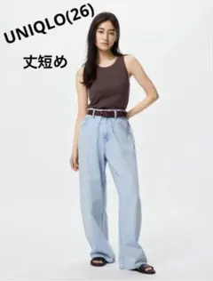 UNIQLO バギーカーブジーンズ(26)丈短め