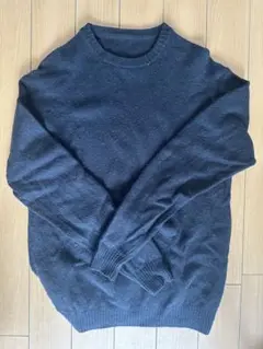 MUJI 無印　紳士　洗える　ウールニット　クルーネックセーター