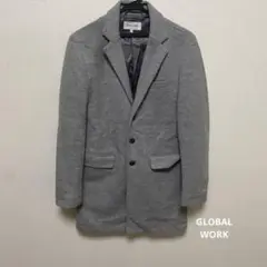 GLOBAL WORK グレー チェスターコート