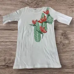 マウナロア　ホウパラダイズＴシャツ(５分袖) Mサイズ　美品　ホワイト　白