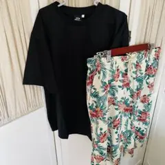 Piko MENS ブラック Tシャツ＆ハーフパンツセット☆4Lサイズ【新品】