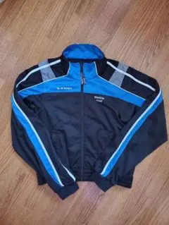 Martine Rose ジャージジャケット 黒/青 Martine Rose Black & Blue Shrunken Track Jacket Martine Rose