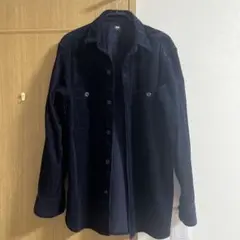 UNIQLO ネイビー コーデュロイワークシャツ M