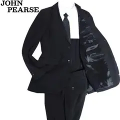 JOHN PEARSE 高機能ブラックスーツ Y7 洗える フォーマル 冠婚葬祭