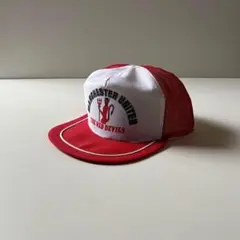 【80s vintage】レア　トラッカーキャップ　マンチェスターユナイテッド