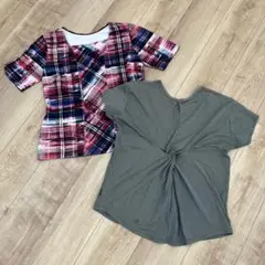 【2点セット】baz トップス　半袖　Ｌ