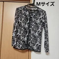 noa バラ柄 長袖シャツ Mサイズ