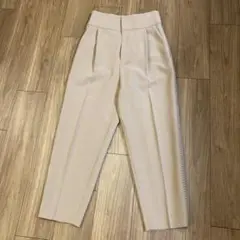 【美品】定価3.8万　Arobe アローブ　テーパードパンツ　サイドレース