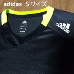 アディダス Climalite ランニングTシャツ ブラック×蛍光黄緑