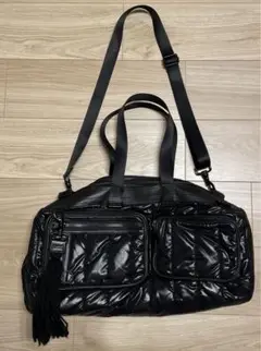 Dior homme ドラムバッグ deville エディ　ゴールド　2005 Dior Homme Deville + Drum Duffel Bags in Black + Gold