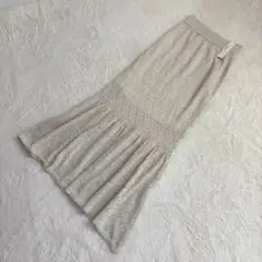 【新品タグ付き】Heather ヘザー ラメ ニットロングスカート マーメイド