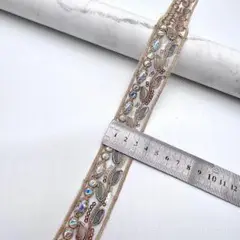⑥　インド刺繍リボン　50cm