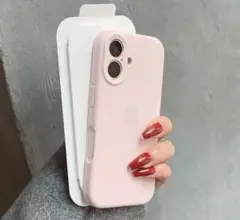 iPhone 16用 ピンク シリコンケース