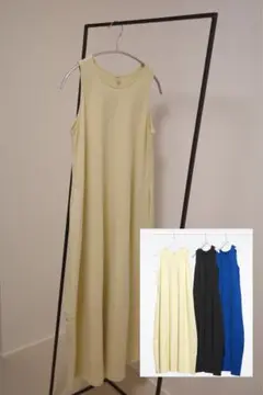 今月末まで【ユニクロ】ジャージーバルーンワンピース S 美品　今季